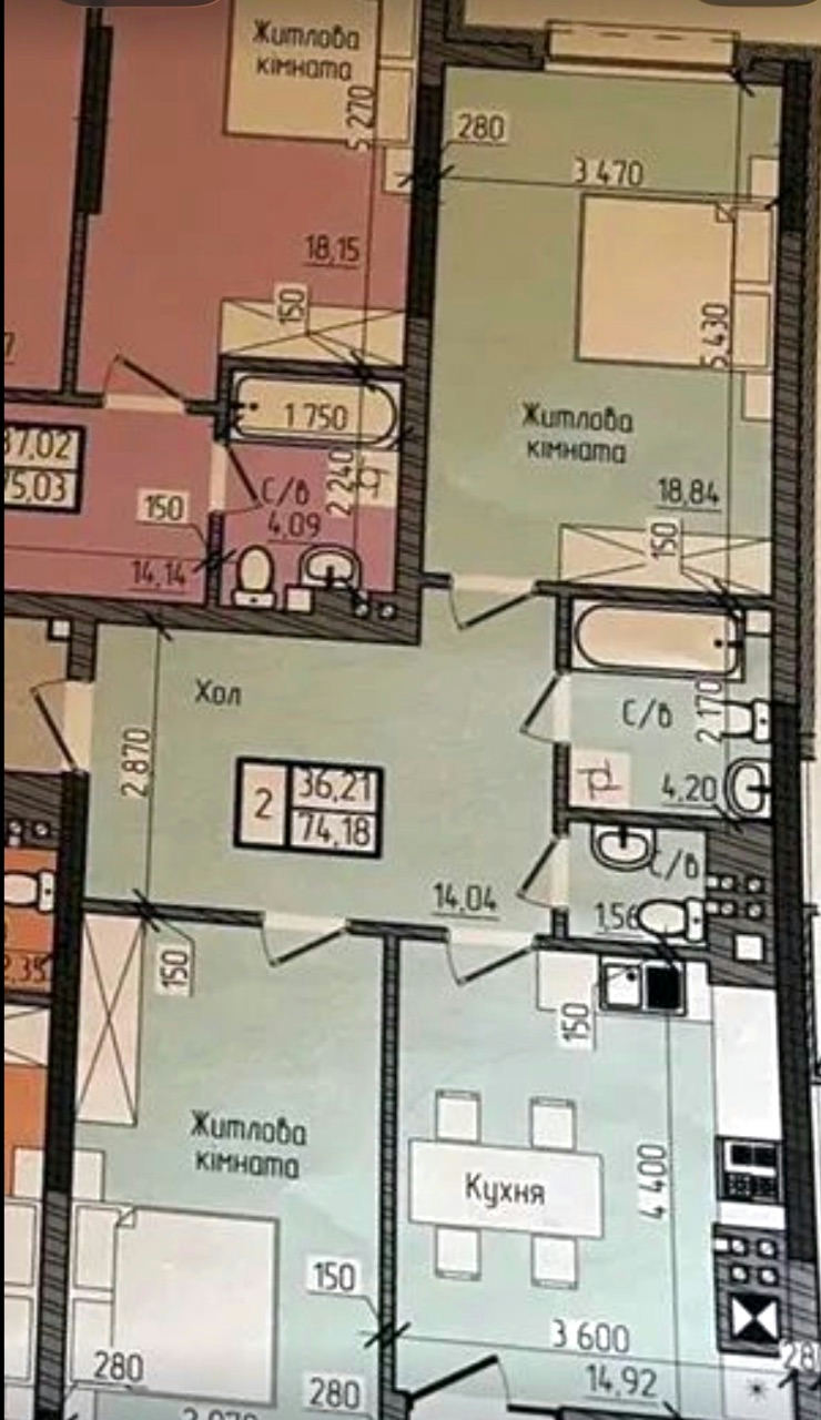 2-кімнатну Квартира — 107 500$ · пр.Незалежності (р-н ТЦ"Майдан") | GHERMAN